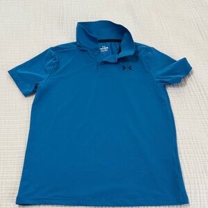 Boys Under Armour Vibrant Blue Polo YM